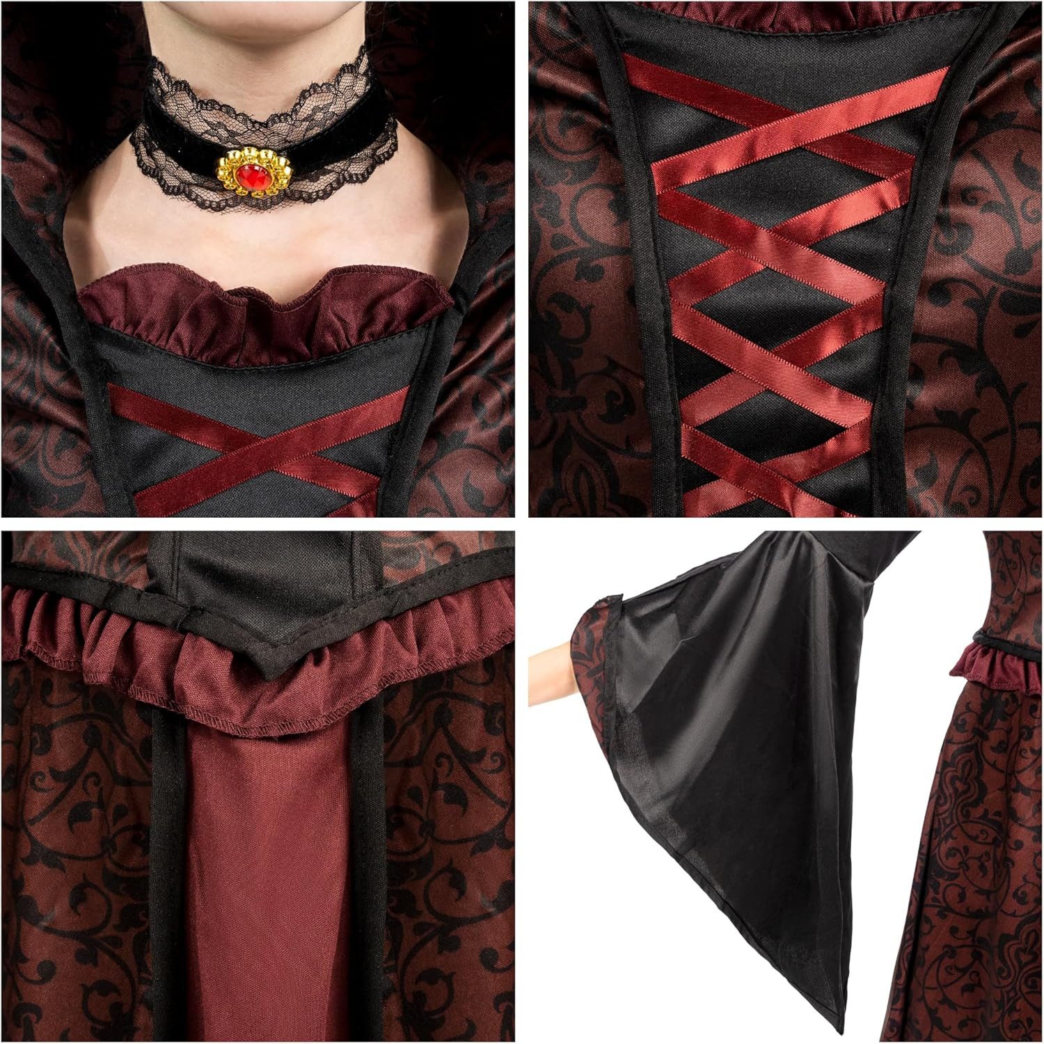 Spooktacular Creations Vampir-Kostüm Spooktacular Creations Vampirin Kleid, Mädchen Halloween