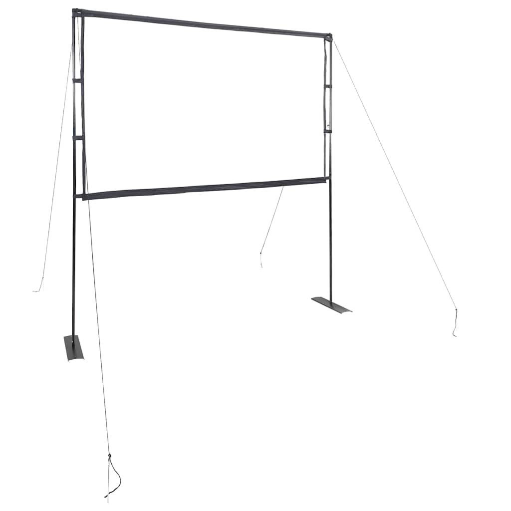 vidaXL 84aposapos 169 Beamer Leinwand mit Ständer 84 Zoll 169 Pull-Up-Leinwand