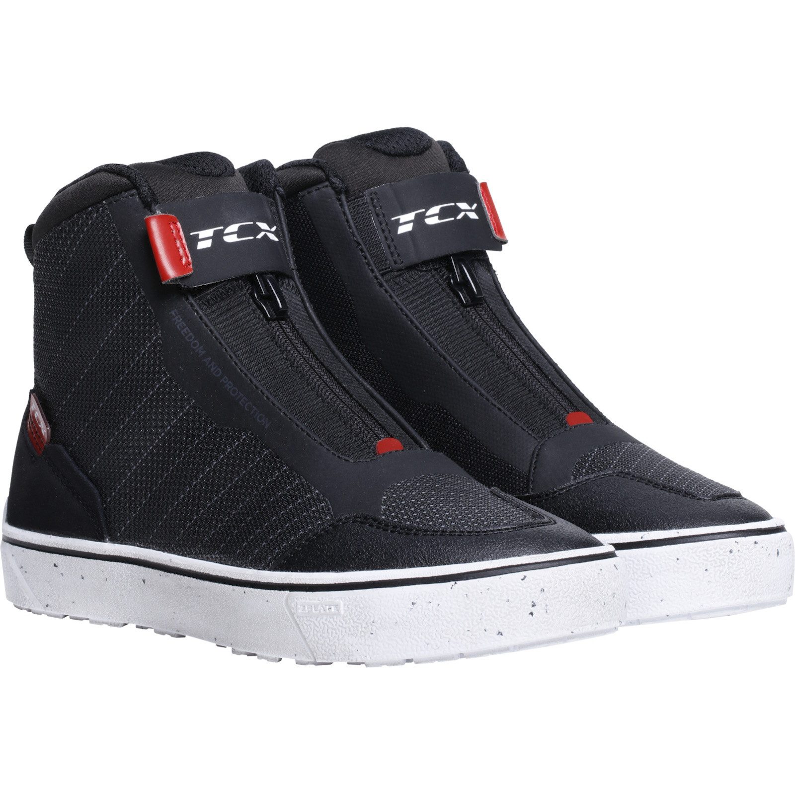 TCX TCX Ikasu 2 WP Motorradschuhe Damen Schwarz / Rot Motorradstiefel (Packung, Antistatische und Öl- und Benzinfeste Sohle)