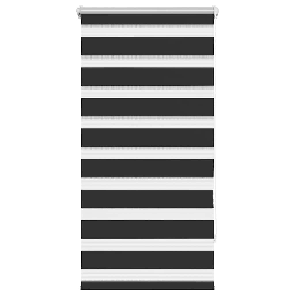 Rollo Zebra-Rollo 80,9 x 150 cm, Stoffbreite 76,7 cm, schwarz, vidaXL
