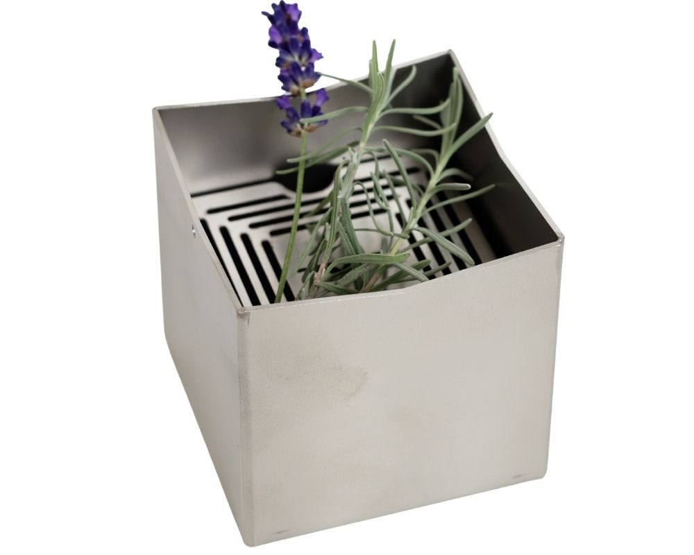 Tylö Sauna-Aufgussset TYLÖ Wasser-/Duftschale SCENT BOWL mit Kräutereinsatz aus Edelstahl