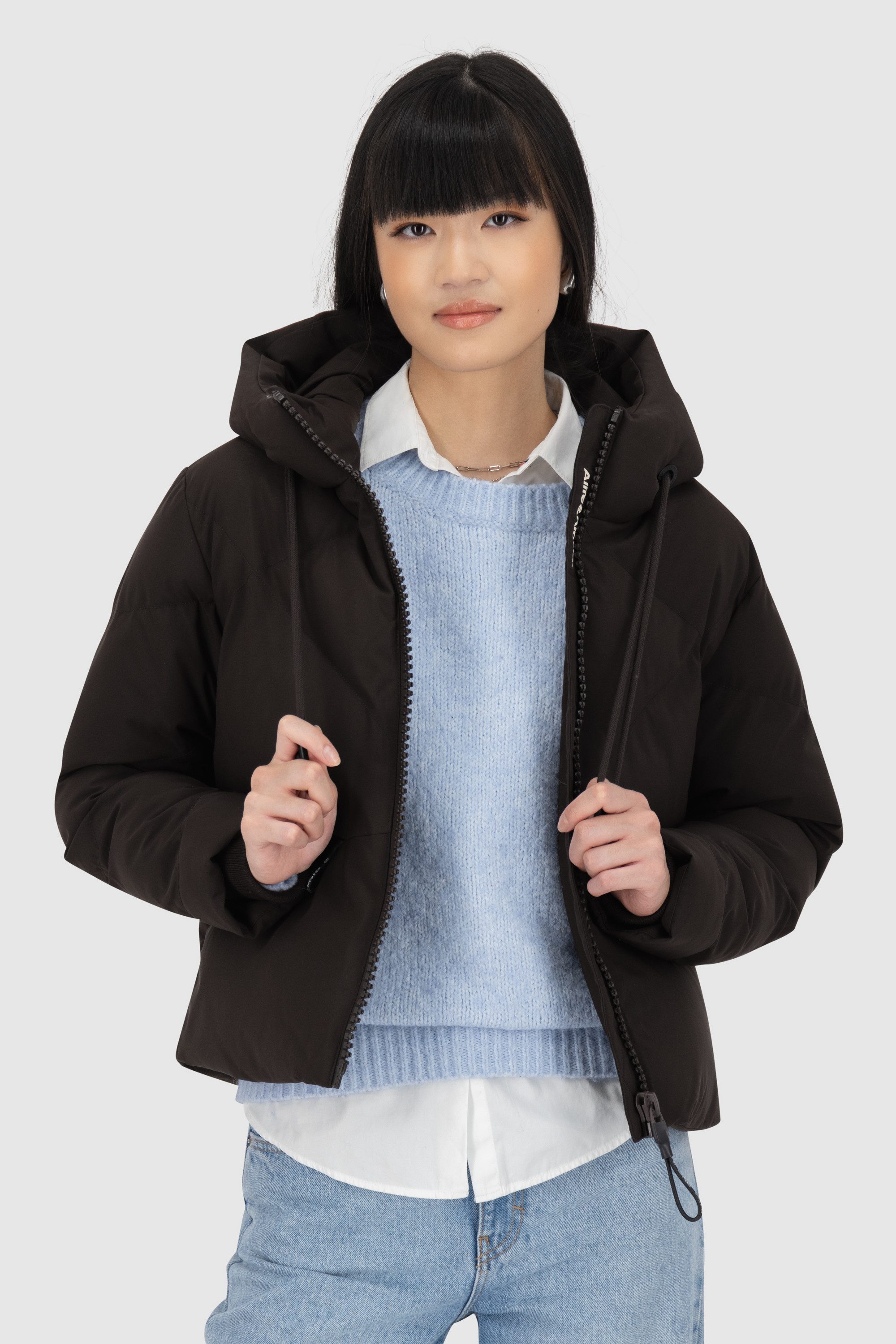 Alife & Kickin Steppjacke Damen MurielAK A Steppjacke, Winterjacke, gefütterte Jacke Kurze warme moderne Jacke mit großer gefütterter Kapuze