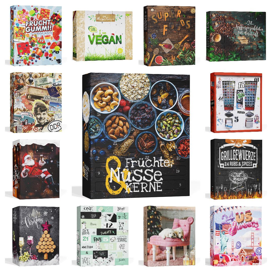Boxiland Adventskalender Premium Weihnachtskalender 2026 mit verschiedenen Themen & Varianten