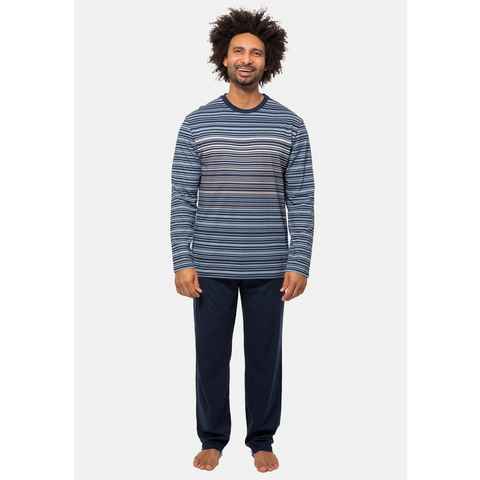 Ammann Pyjama Organic Cotton (Set, 2 tlg) Schlafanzug - Baumwolle - Set aus Langarm Shirt und langer Hose