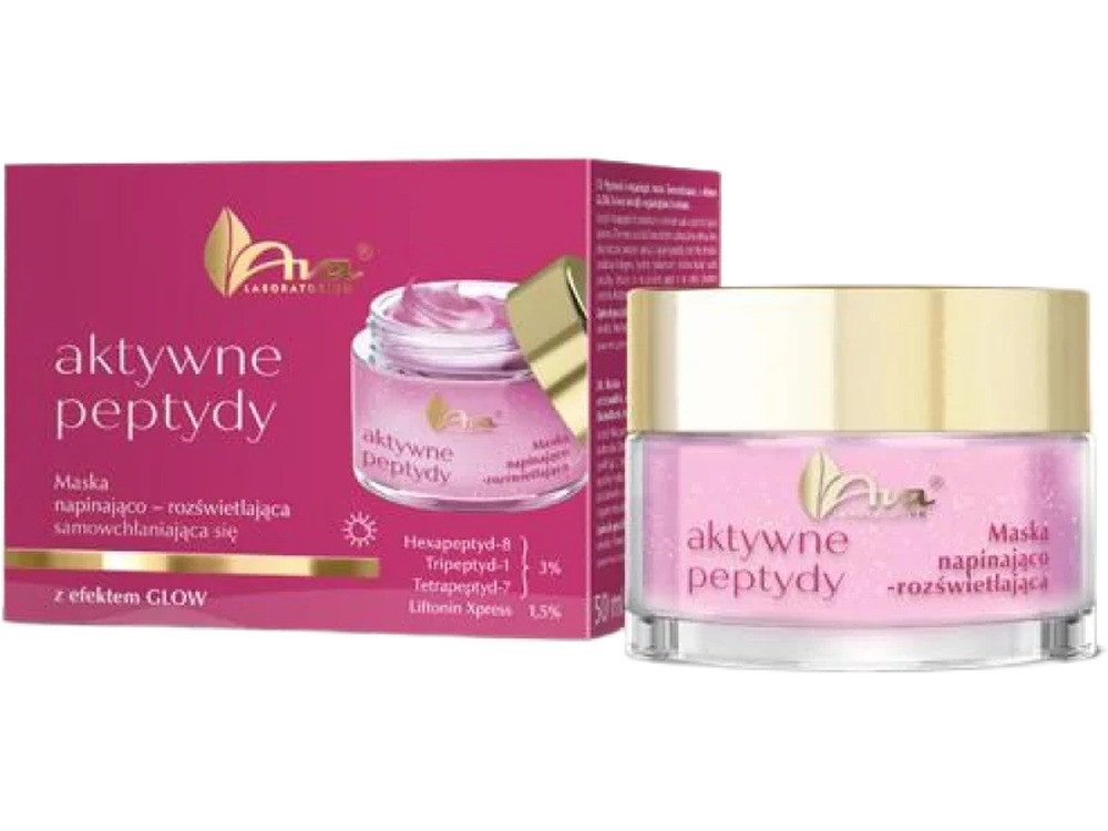 AVA Gesichtsmaske Active Peptides Masken-Serum für Gesicht mit Glow-Effekt 50ml