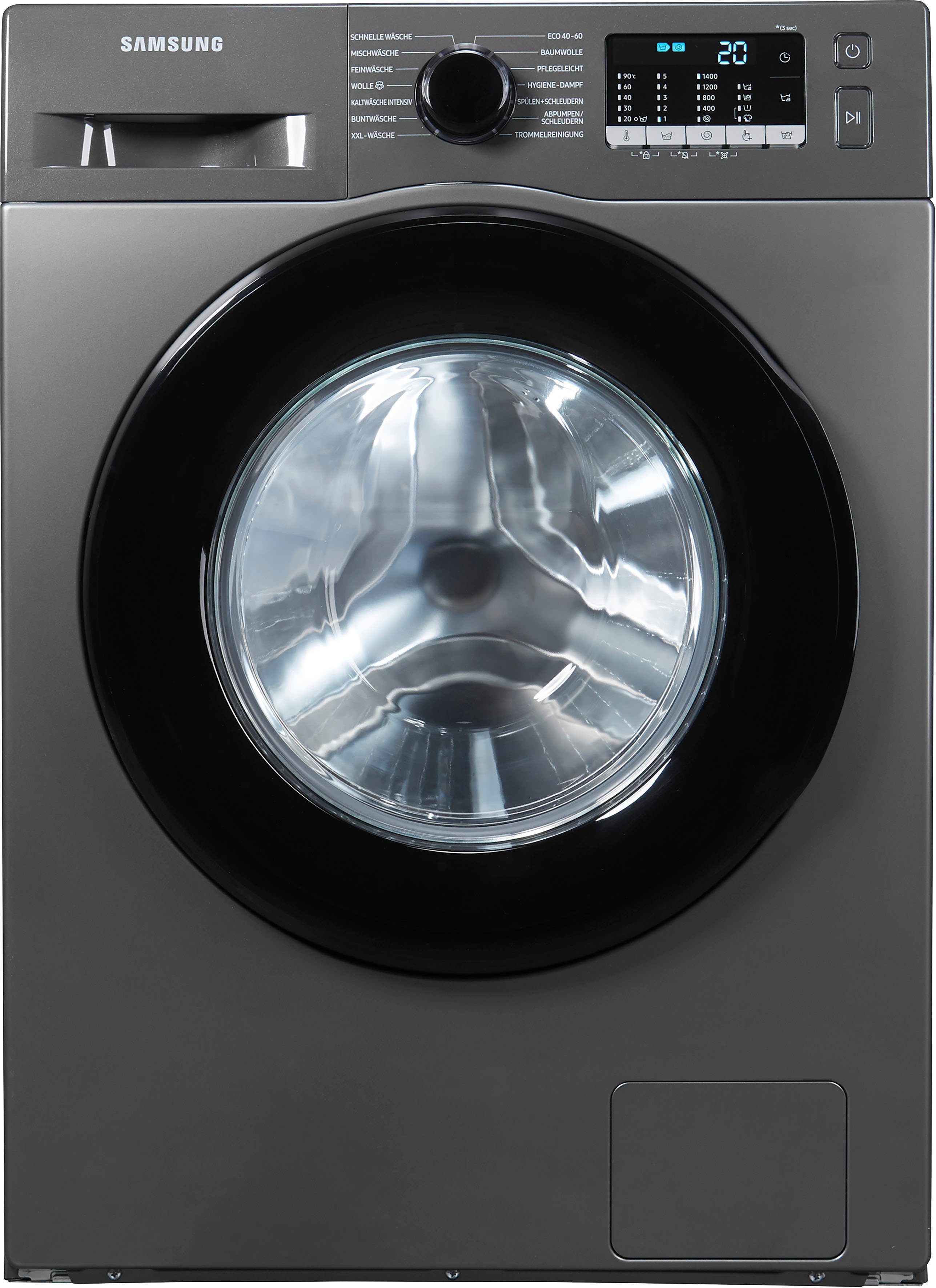 Samsung Waschmaschine WW5000T INOX WW70TA049AX, kg, FleckenIntensiv-Funktion 1400 U/min, 7