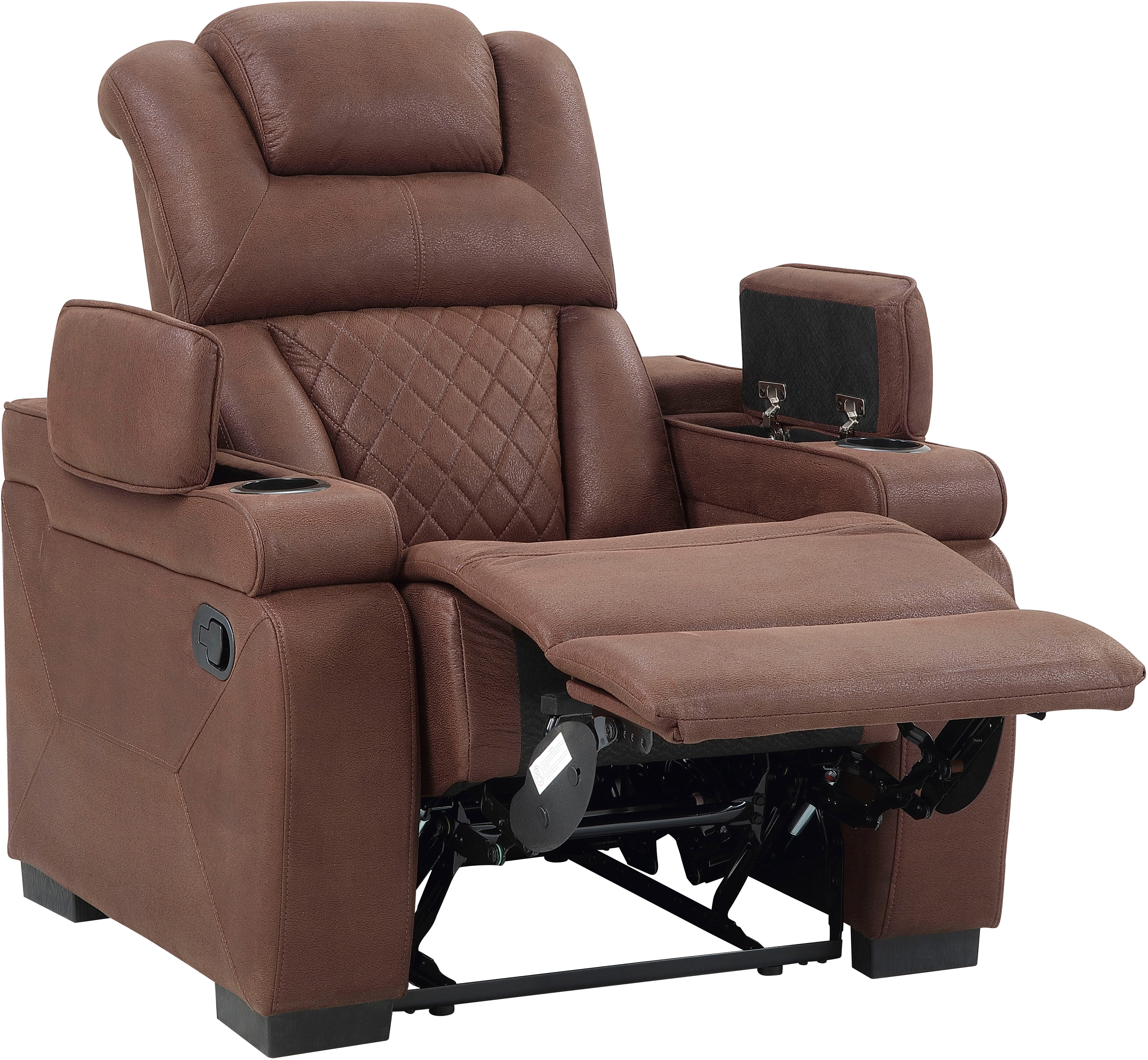 ATLANTIC home collection Relaxsessel Faris, Kinosessel, mit Getränkehalter, B: 95cm, Relaxfunktion, Getränkehalter und Staufach in Armlehnen