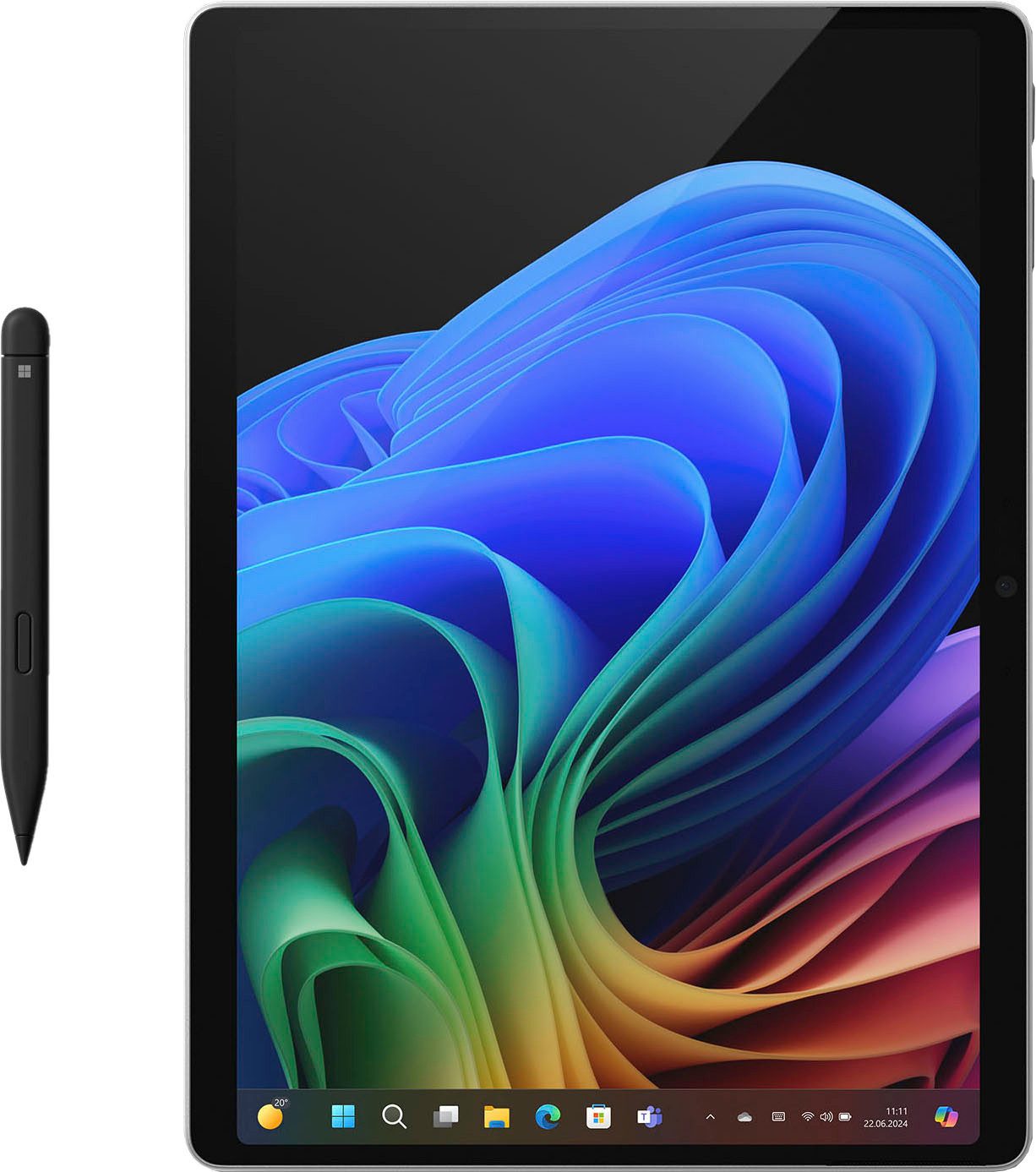 Microsoft Surface Pro, Copilot+ PC, 13" Touch-Display, 16 GB RAM, 11. Edition Convertible Notebook (33,02 cm/13 Zoll, Snapdragon X Elite X1E-80-100, Adreno, 512 GB SSD, Lieferung ohne Tastatur und Stift)