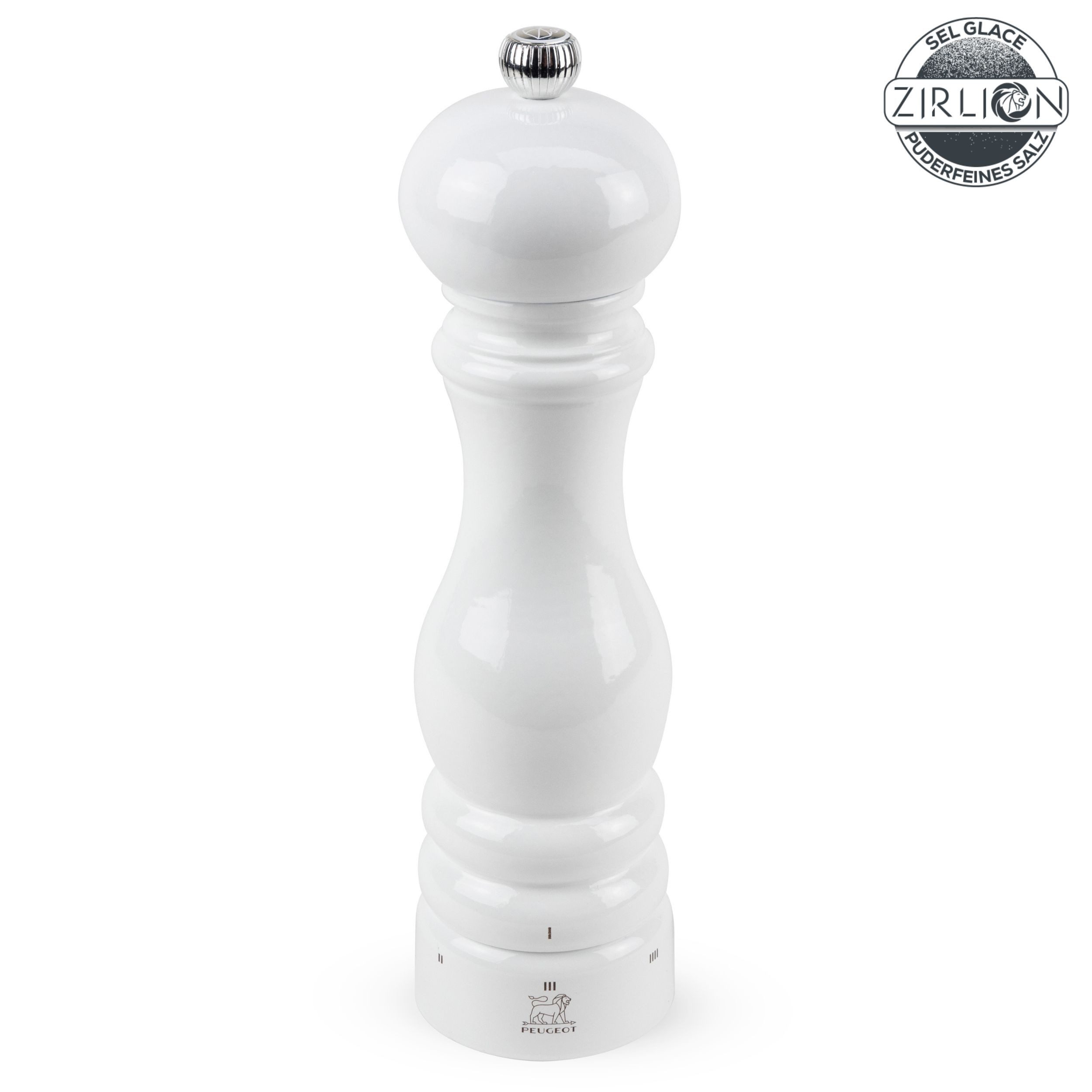 PEUGEOT Salzmühle PARIS 22cm Buchenholz Weiß Lackiert uSelect Zirkonia-Mahlwerk Manuell