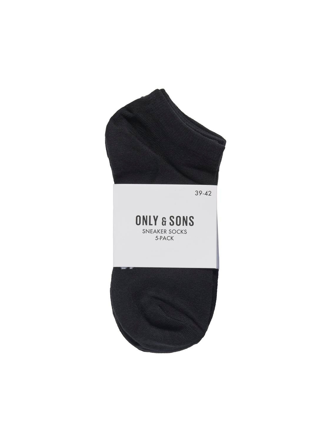 ONLY & SONS Freizeitsocken ONSBASIC SNEAKER SOCK 5 PACK NOOS (Packung, 5-Paar) Baumwollmischung