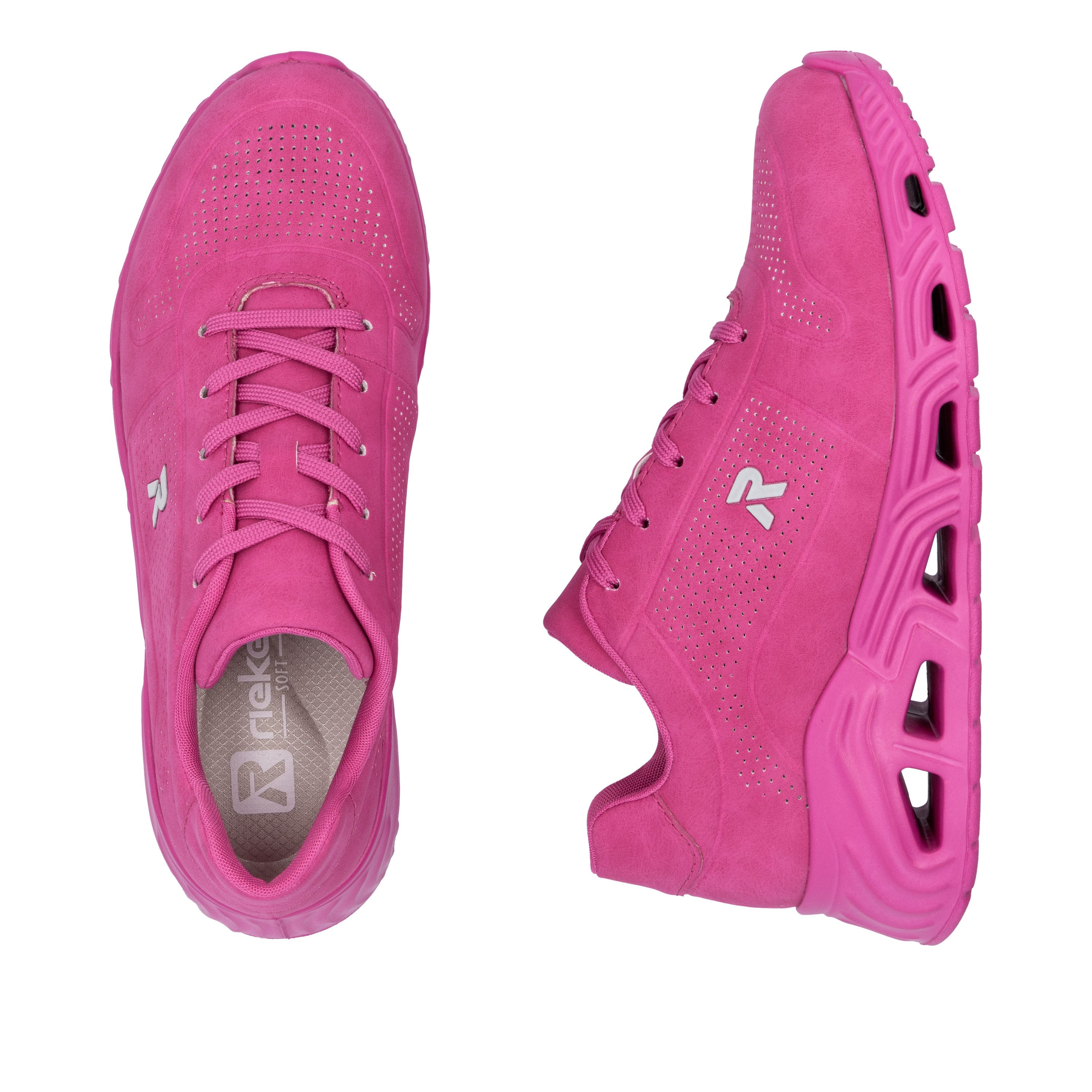 RIEKER Sport Dakota Keilsneaker, Schnürschuh, Halbschuh, Freizeitschuh in veganer Verarbeitung