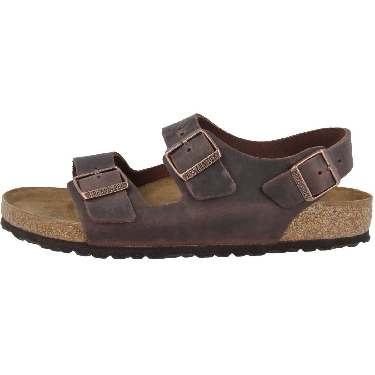 Birkenstock Milano Geöltes Nubukleder Normal Unisex Erwachsene Sandale Sandaletten, Sommerschuhe, Badeschuhe, Riemchen, Schlappen