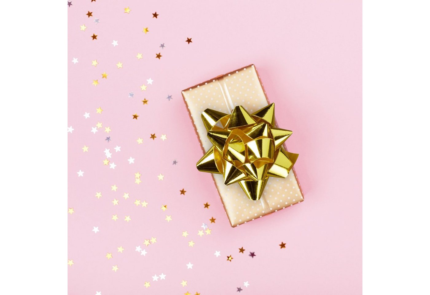 Thumbnail - relaxdays Geschenkpapier 300 x kleine Geschenkschleifen gold