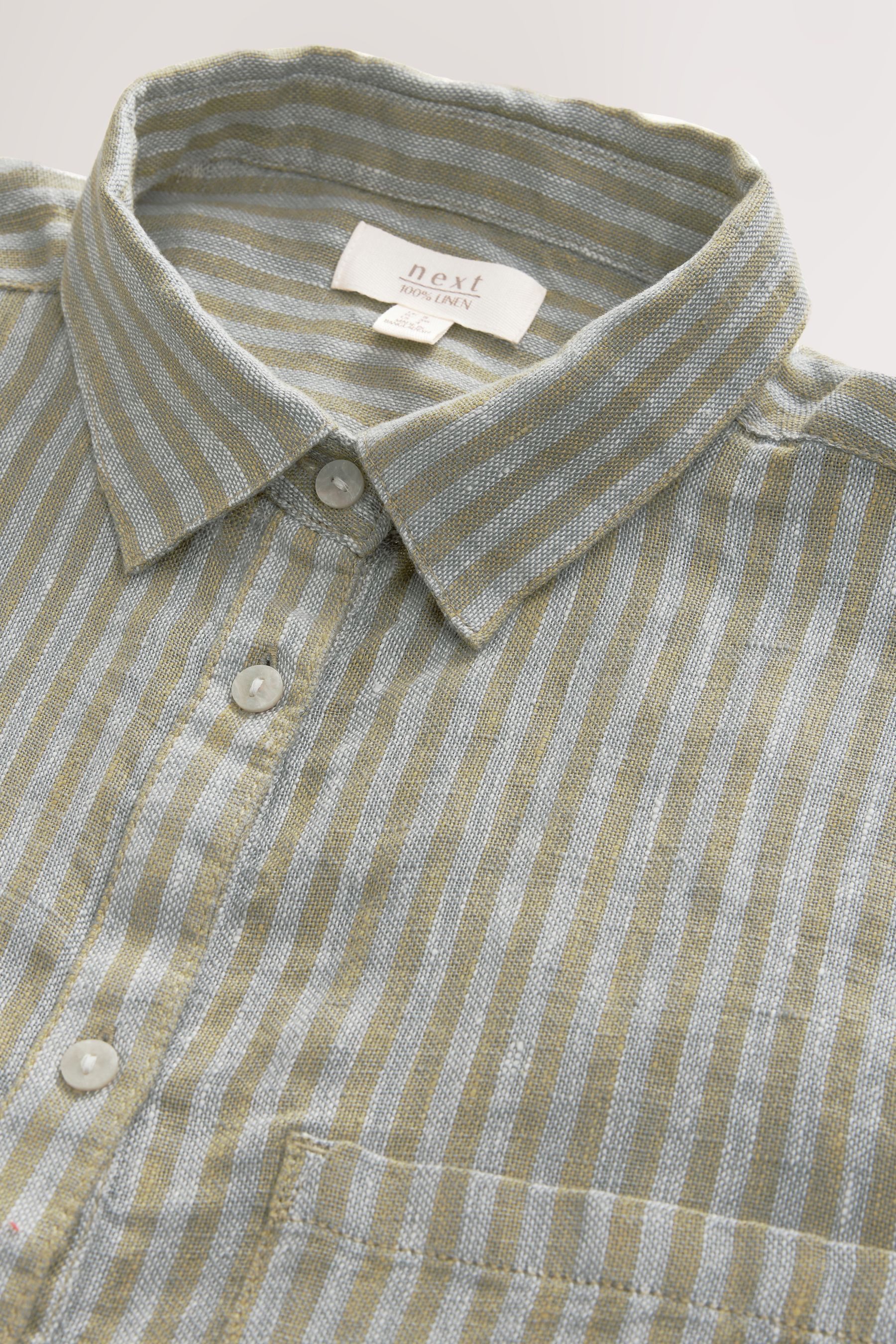Next Langarmbluse Bluse aus 100 % Leinen günstig online kaufen