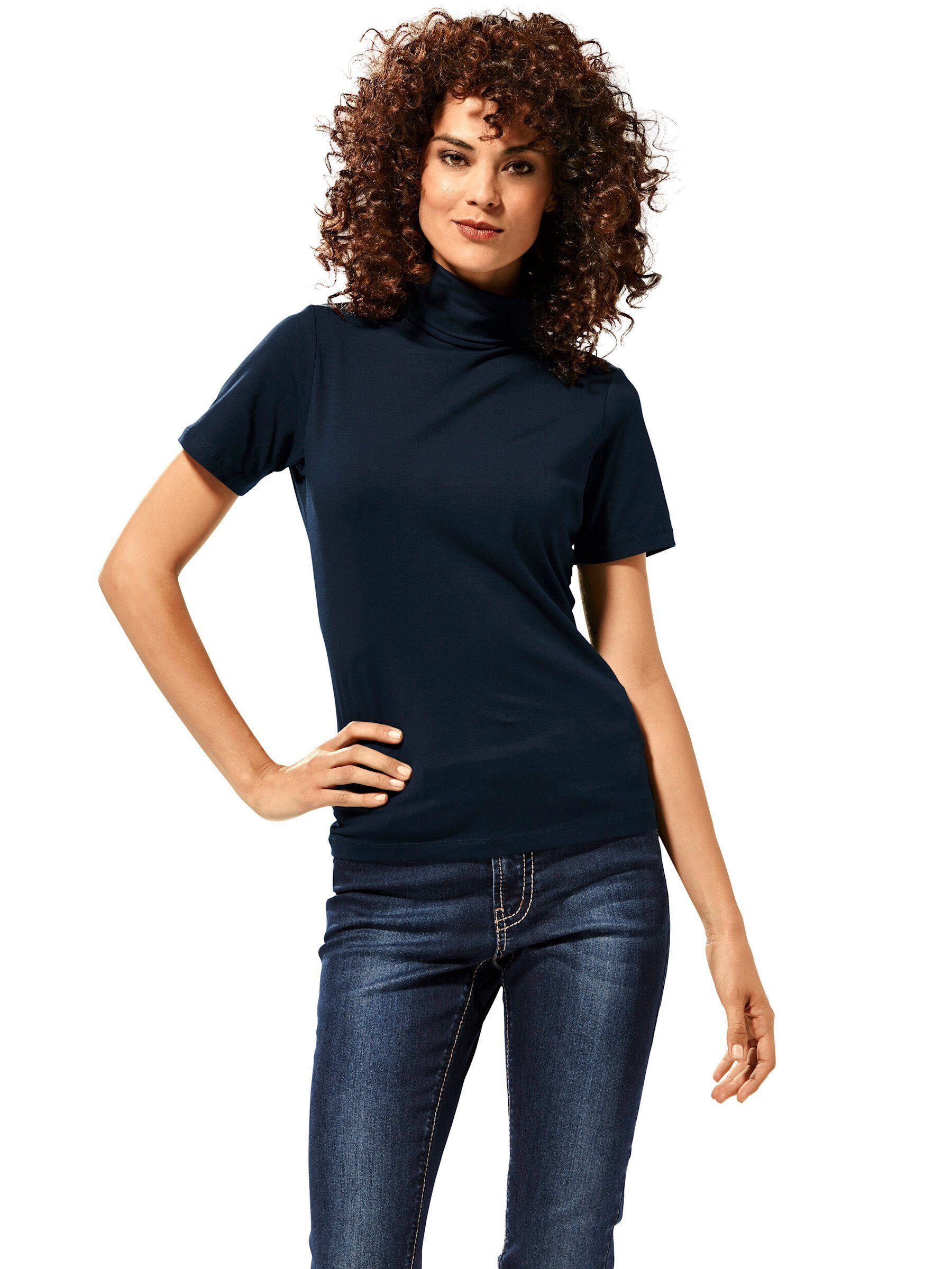 T-Shirt Rollkragen-Shirt