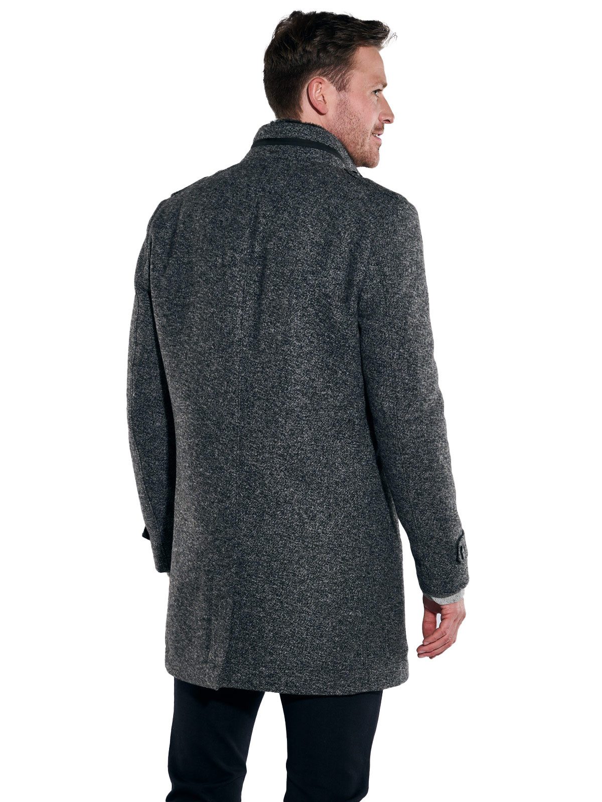 Engbers Kurzmantel engbers Herren Mantel mit Inlet, Anthrazit günstig online kaufen