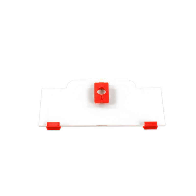 PROREGAL® Stapelbox Cover Niedrig, Inkl. Verschlussset rot, BxT 30x40cm