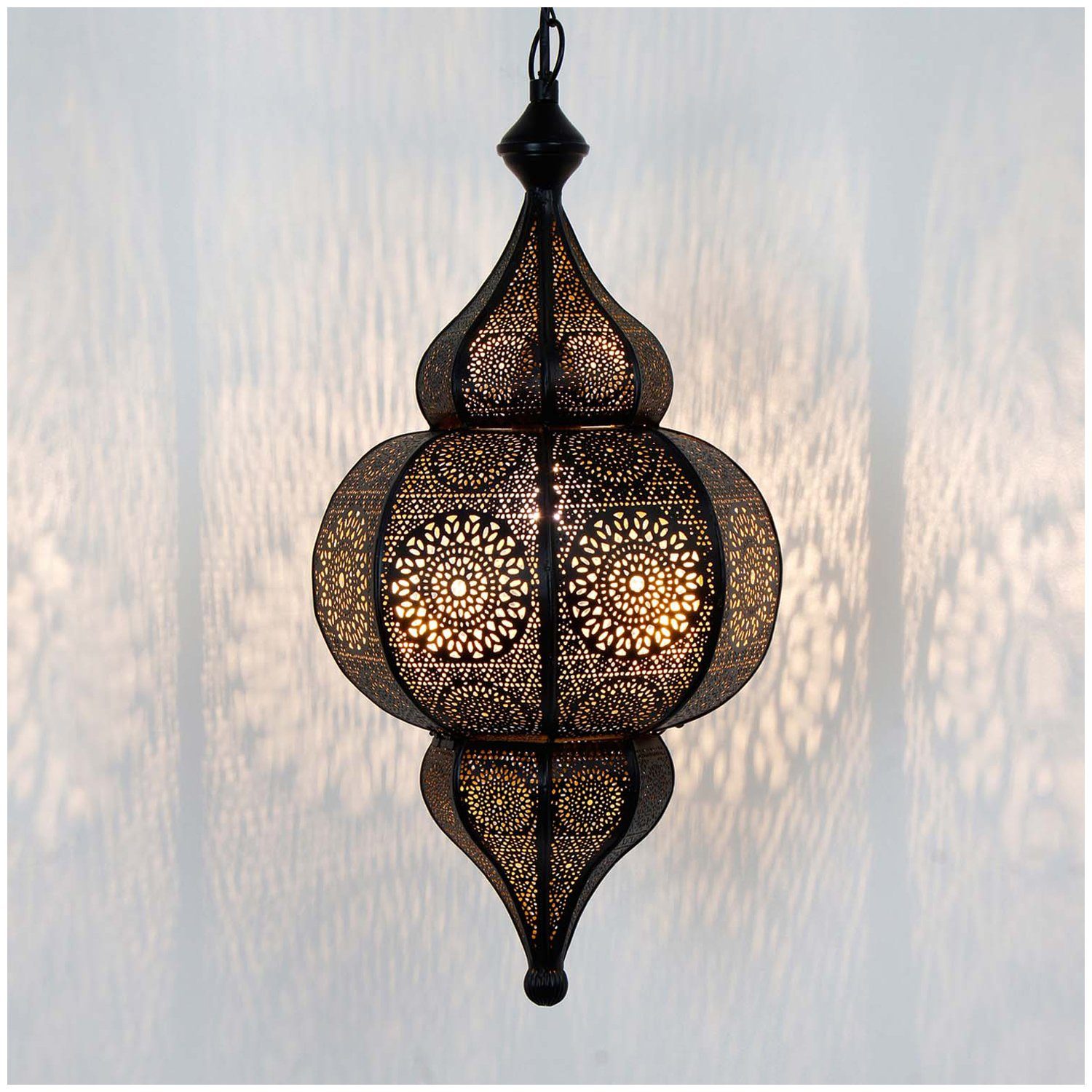 LN2000 Hängeleuchte Lampe Orientalische Moro Casa Baldachine Fassung, ohne E27 und Deckenleuchten Pendelleuchte marokkanische Aufhängekette, Leuchtmittel, Moulouk mit