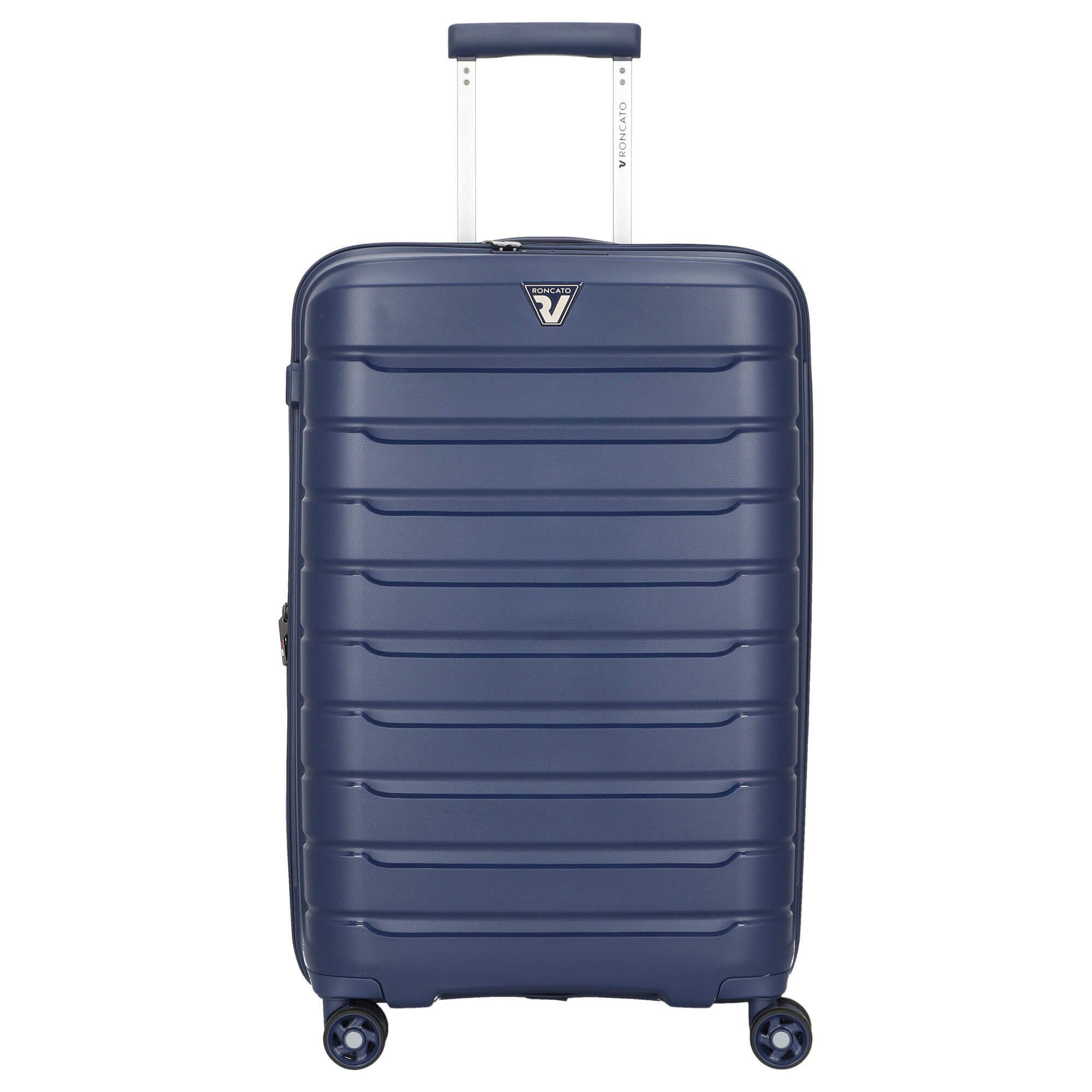 RONCATO Trolley B-Flying - 4-Rollen-Trolley M 68 cm erw., 4 Rollen blu notte