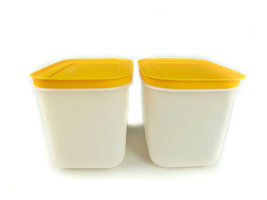 Tupperware Frischhaltedose »Eiskristall 1,1 L (2) weiß/orange + SPÜLTUCH«  online kaufen | OTTO