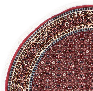 Orientteppich Perser - Bidjar rund - 155 x 155 cm - dunkelrot, morgenland, rund, Höhe: 15 mm, Wohnzimmer, Handgeknüpft, Einzelstück mit Zertifikat