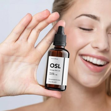 OSL Omega Skin Lab Gesichtsserum OSL Mandelsäure-HA-Gesichtsserum, 30 ml, freundliche Hautpflegelösung
