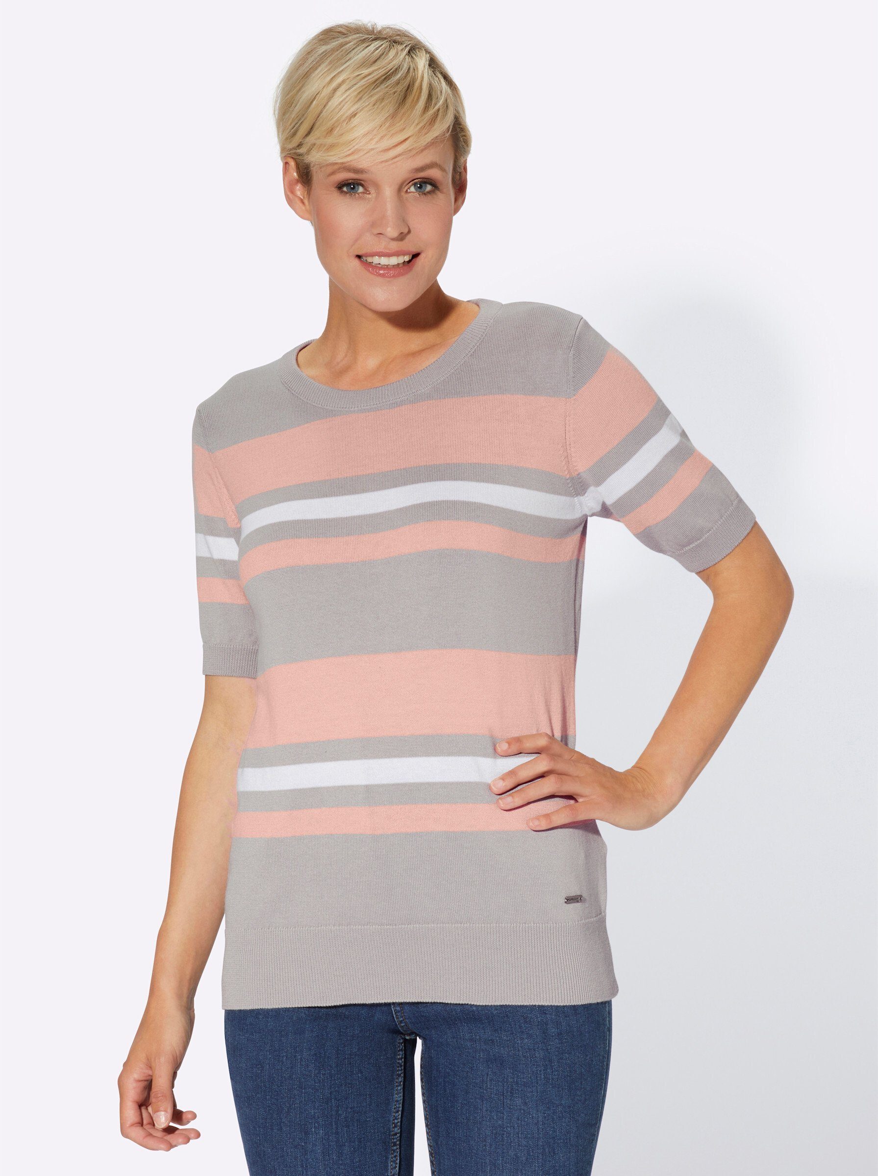 Strickpullover Kurzarmpullover