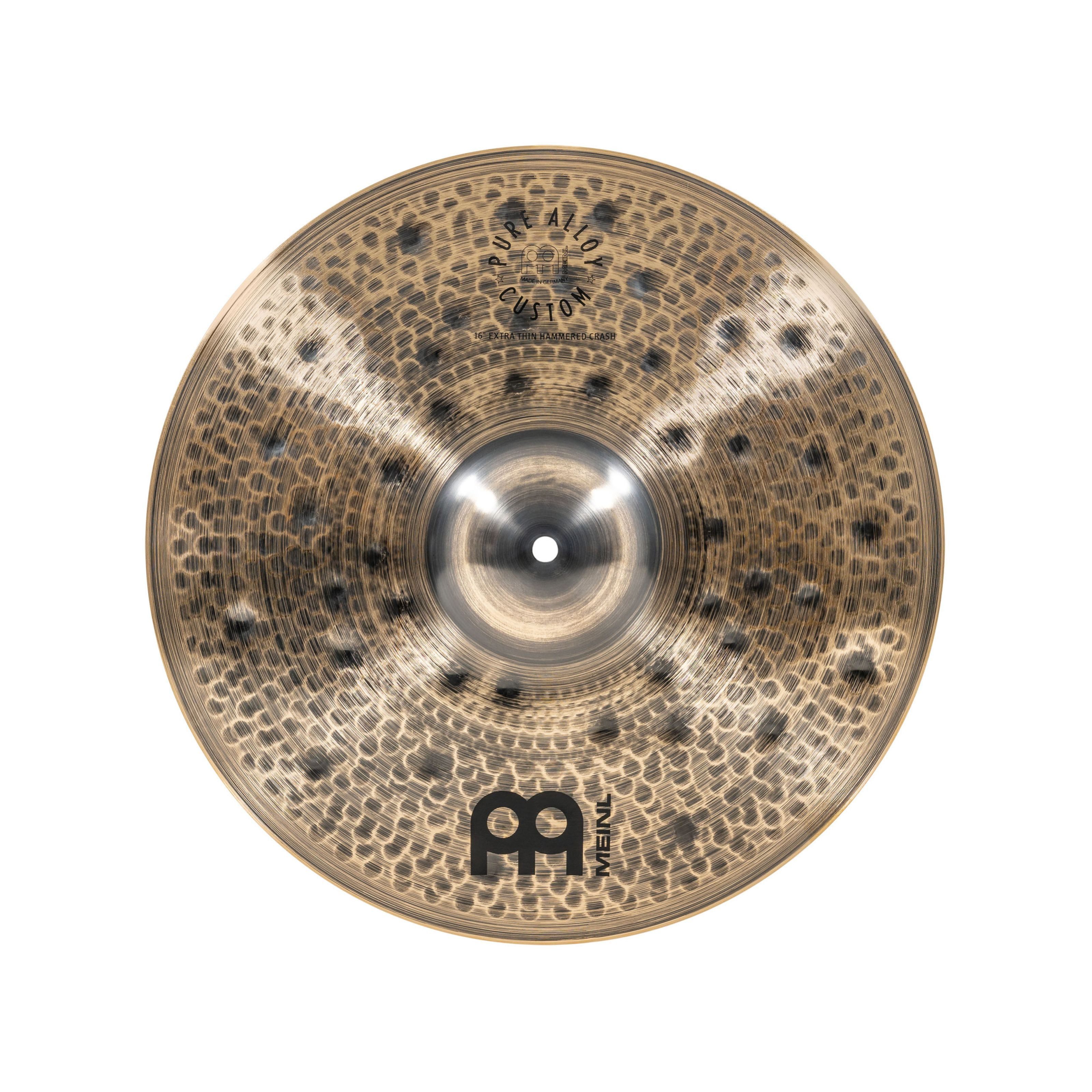 Meinl Percussion Бассейн, Cymbals, Crash Бассейн, PAC16ETHC Pure Alloy Custom Crash 16" Extra Thin Hammered - Crash
