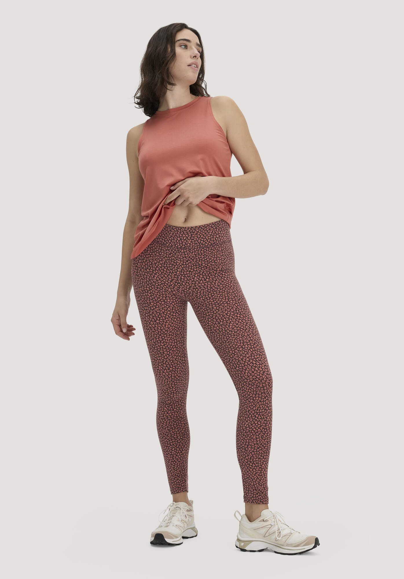 Hessnatur Leggings Fitted Medium Cut ACTIVE LIGHT aus Bio-Baumwolle (1-tlg)