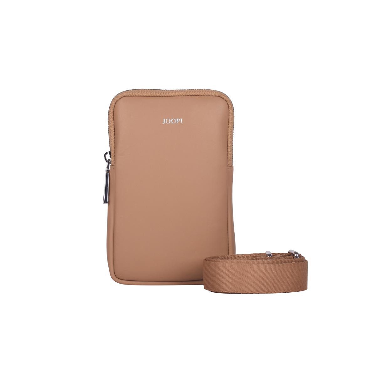 JOOP! Schultertasche 4140006481 Sofisticato 1.0 Bianca Phonecase Lvz cappuccino (ein Stück, 1-tlg., ca. B/H/T 17,5/11/3 cm), Innenfach