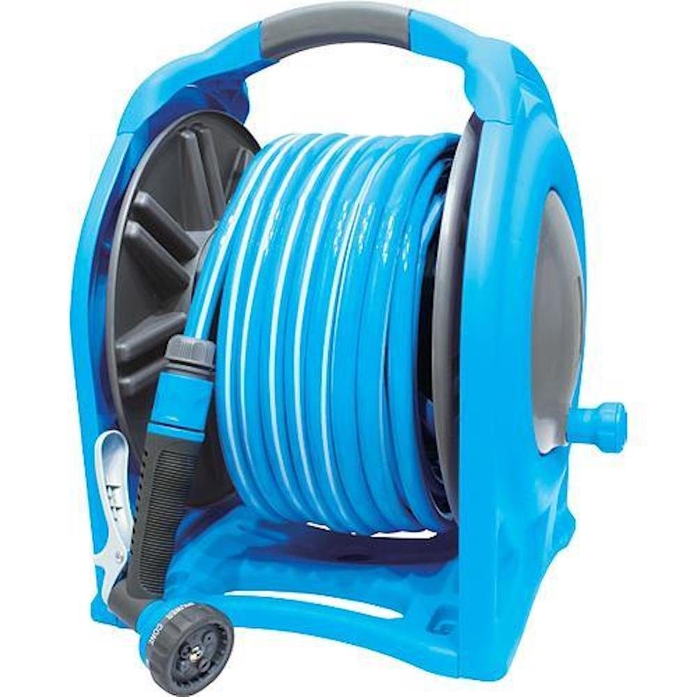 Bewässerungssystem Schlauchtrommel Set, Tragbarer und Wandfixed, Aquacraft® 990076