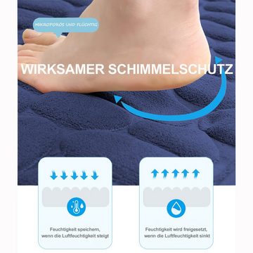 Badematte Badematte, Memory Foam Badematte, Rutschfest Waschbar 2-Tlg CALIYO, Memory Schaum, rutschhemmend beschichtet, schnell trocknend, strapazierfähig, Polyester, Badematte Duschvorleger Duschteppich für Badewanne, Dusche, Badezimmer