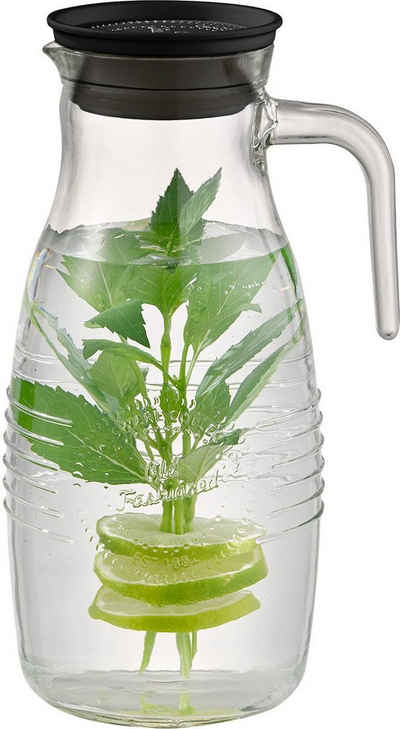 KOZIOL Wasserkrug 1,5 l Kunststoff Saftkrug Wasserkaraffe mit Deckel Grün Neu 