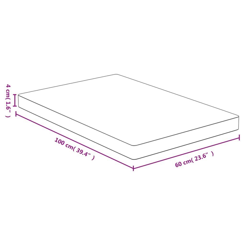 Tischplatte 60x100x4 cm St) Bambus furnicato (1