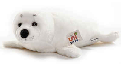 Uni-Toys Kuscheltier »Seehund weiß - verschiedene Größen - Plüsch-Robbe - Plüschtier«, zu 100 % recyceltes Füllmaterial