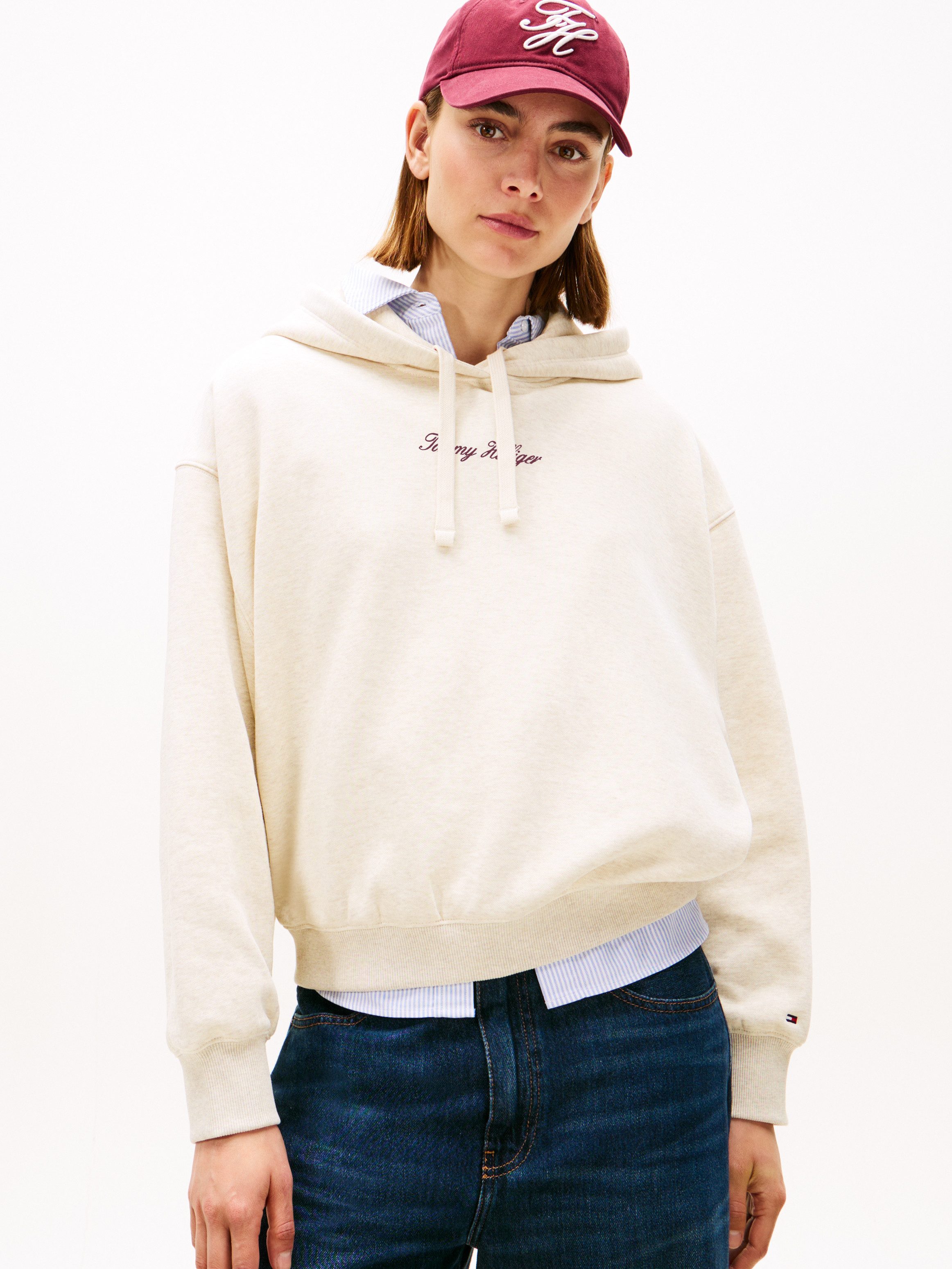 Tommy Hilfiger Kapuzensweatshirt CLASSIC SCRIPT FLEECE HOODIE günstig online kaufen