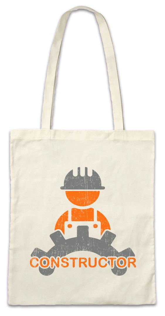Beuteltasche Constructor I Stofftasche Handwerker Maurer Mason Bauarbeiter Bau