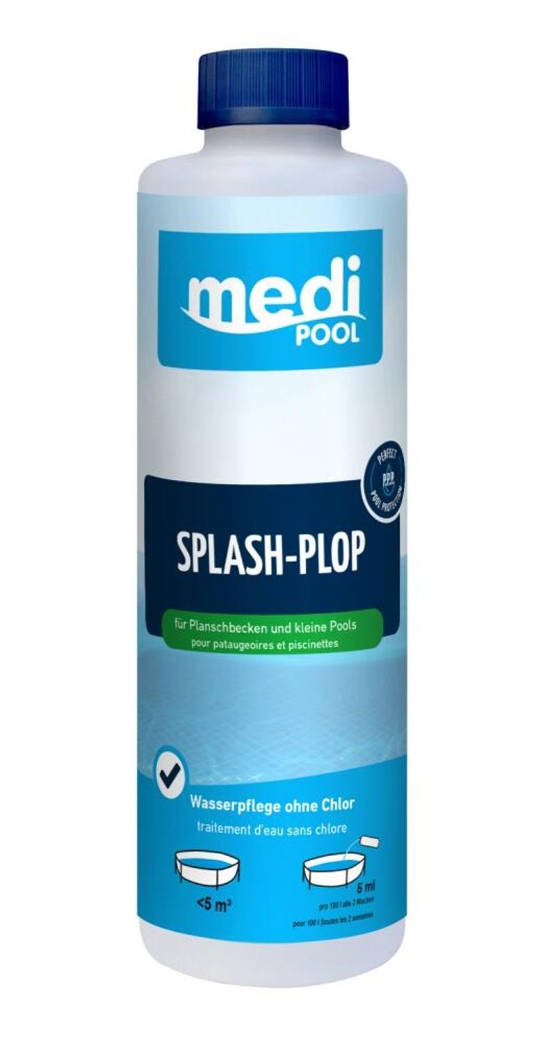 mediPOOL Chlorgranulat 12x Medi Pool Splash Plop 500ml Wasserpflege Chlorfrei Planschbecken R