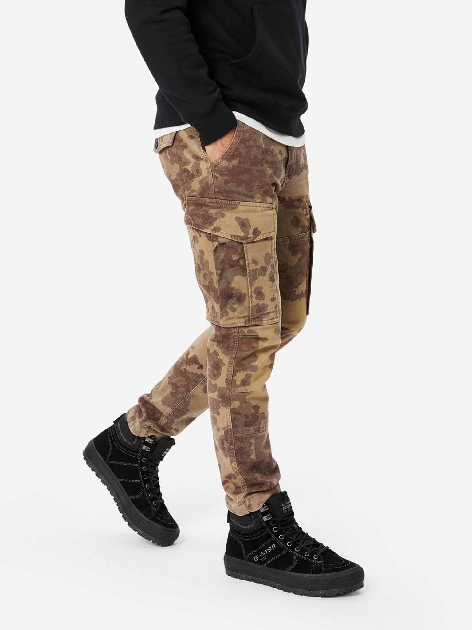 G-STAR G Star Raw Herrenstiefel Schwarz CEO-ALEX-02 Schnürstiefel