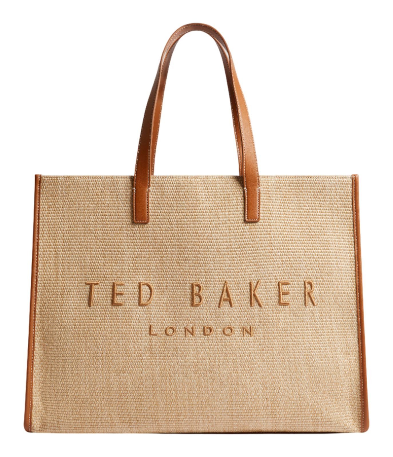Ted Baker Shopper Pallmer Faux Raffia Large Icon Bag