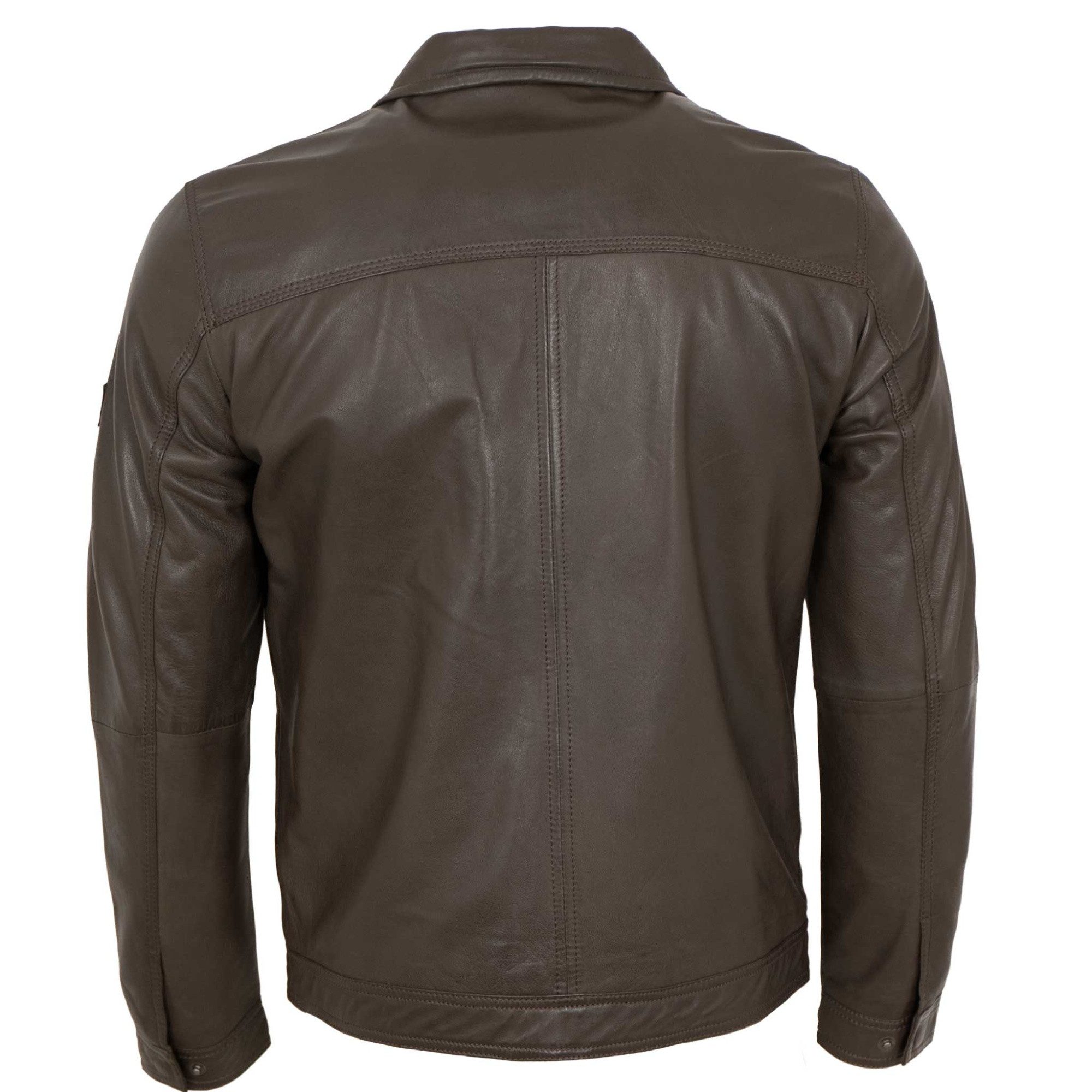 Otto Kern Lederjacke Men-103 OTTO KERN- Herren Lederjacke Lammnappa dunkelbraun