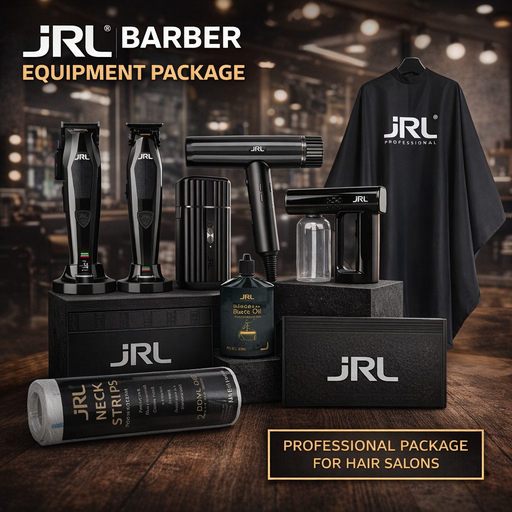 JRL Haarschneider JRL Profi Friseur Set - 2, Professionelles JRL Komplettset für Friseure und Barbiere, Profi Barber Komplettset, kabellos & leistungsstark
