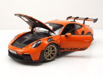 Norev Modellauto Porsche 911 GT3 RS 2022 gulf orange Modellauto 1:18 Norev, Maßstab 1:18