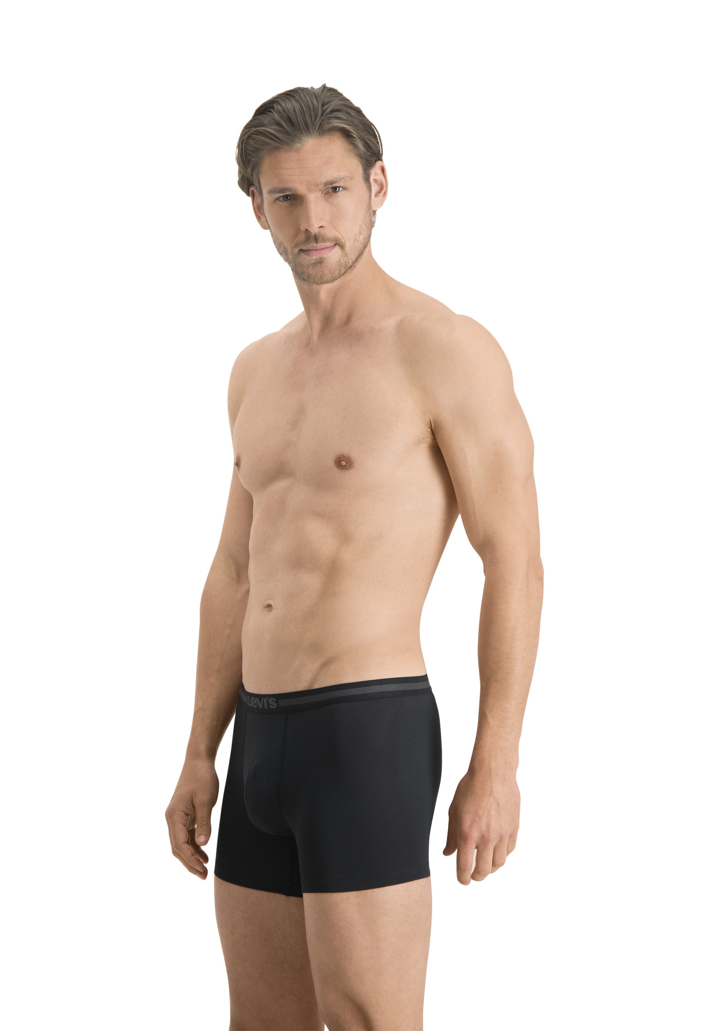 Levi's® Boxershorts LEVIS MEN TENCEL BOXER BRIEF 2P (Packung, 2-St., 2er Pack) mit breitem Logobund