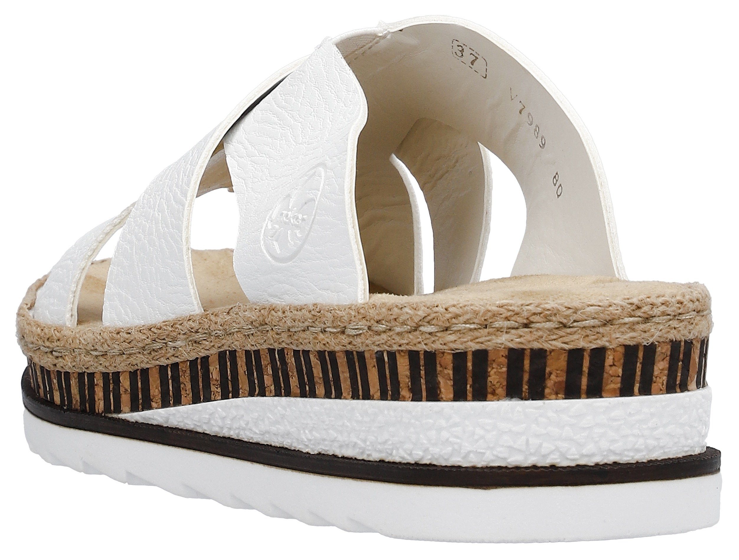 Rieker Pantolette, Keilabsatz, Sommerschuh, Schlappen mit günstig online kaufen