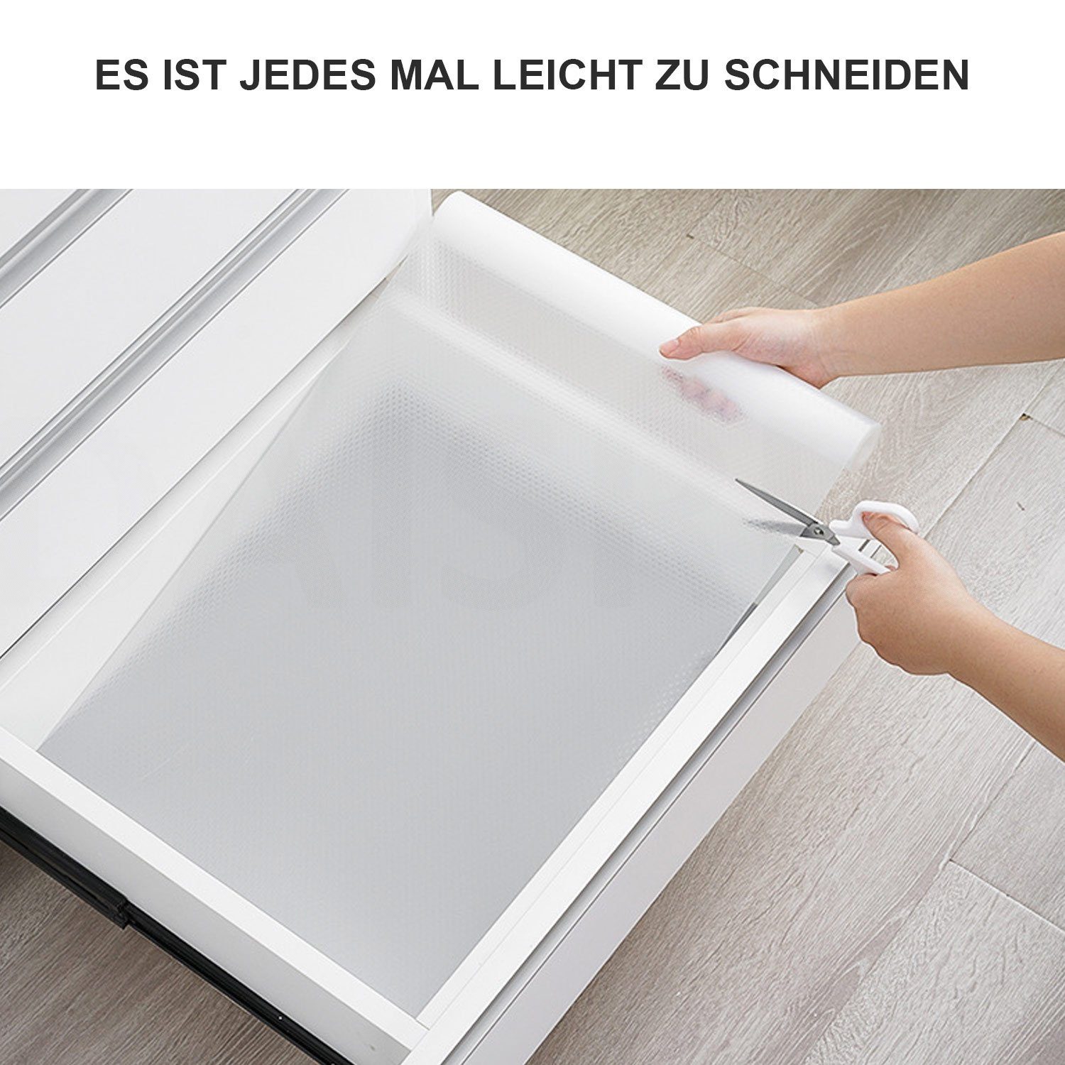 Daisred Schubladenmatte Transparent Schubladenmatte für im Schränke Schrank Regal