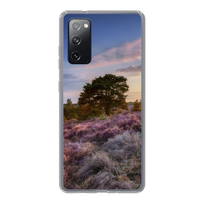 MuchoWow Handyhülle Heide bei Sonnenuntergang Phone Case Handyhülle Samsung Galaxy S20 FE Silikon Schutzhülle