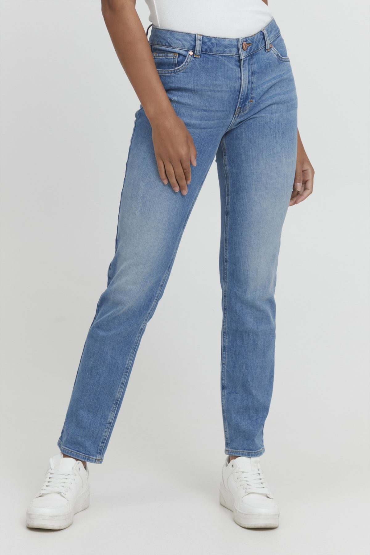 Jeans Straight Jeans Pulz Skinny-fit-Jeans PZEMMA