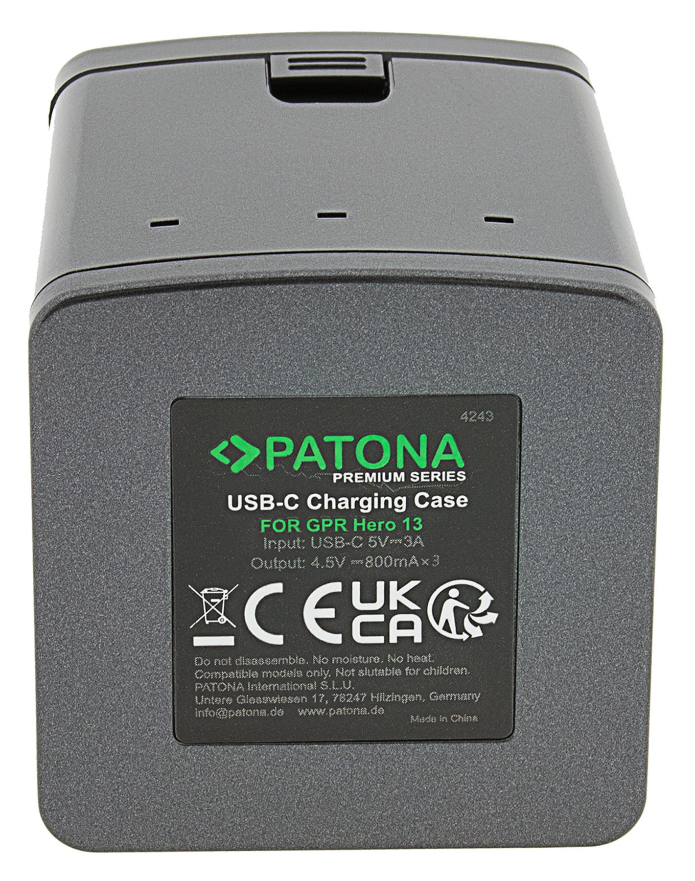 Patona PATONA Tripple-Charger Ladebox für GoPro Hero 13 Kamera-Ladegerät (1-tlg)