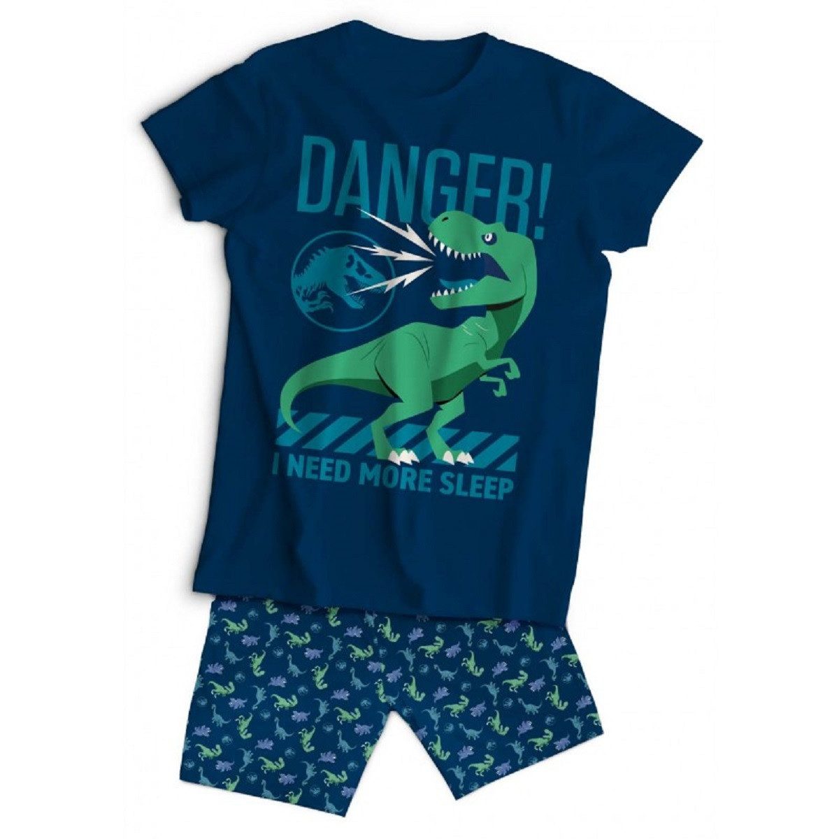 Jurassic World Schlafanzug - Kinder Schlafanzug Set Kurzarm Baumwolle Sommer Pyjama Set 2 Teilig (2 tlg)
